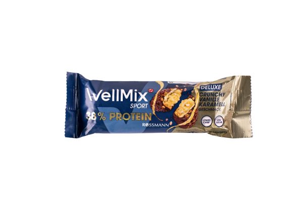 پروتئین بار 38% کارامل وانیلی ترد Wellmix