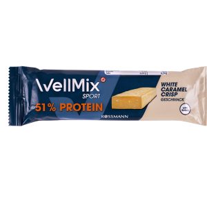 پروتئین بار 51% کارامل سفید ترد Wellmix