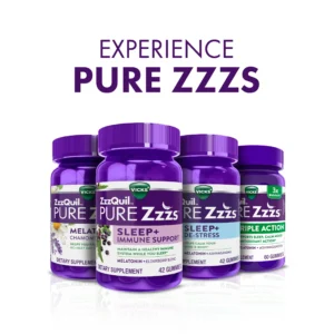 مکمل ملاتونین بزرگسالان بصورت پاستیل ZzzQuil PURE Zzzs Melatonin Gummies