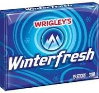 بسته‌بندی آبی آدامس Winterfresh