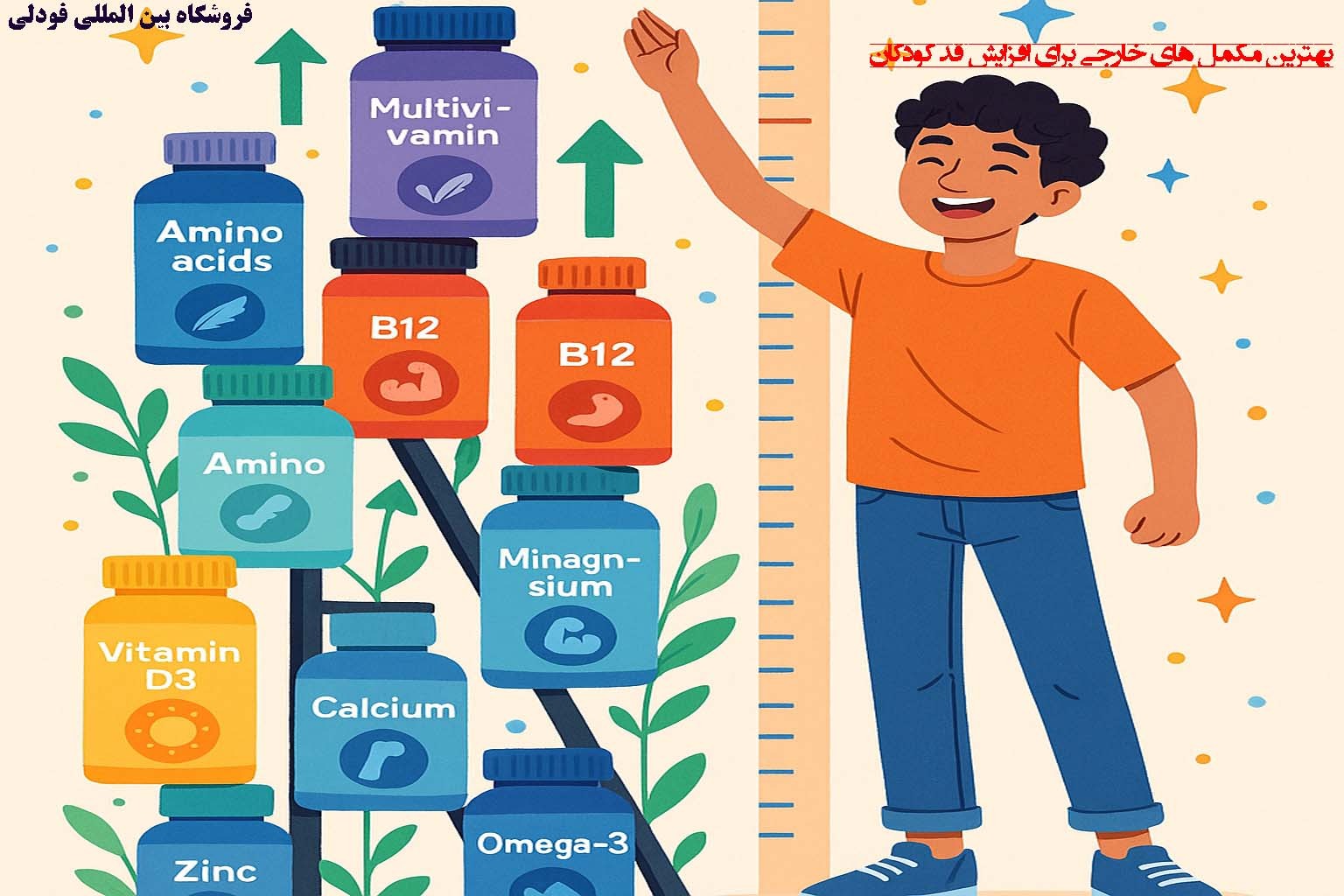 بهترین مکمل‌ های خارجی برای افزایش قد کودکان و نوجوانان